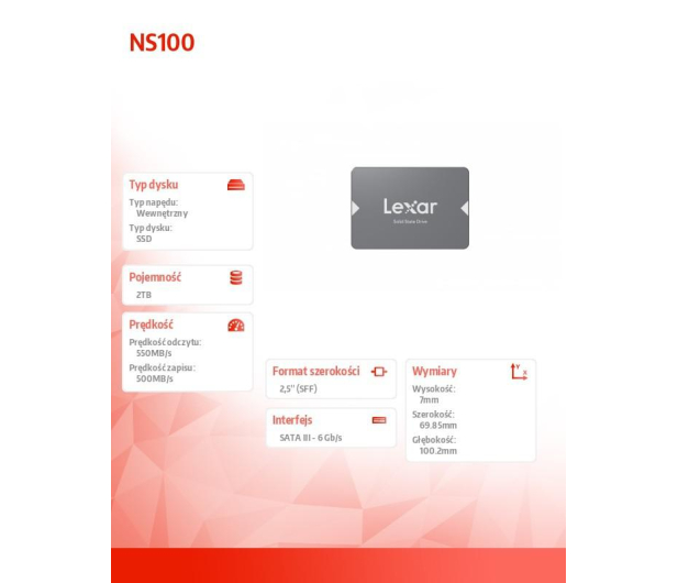 Lexar 2TB 2,5" SATA SSD NS100 - 1122054 - zdjęcie 8